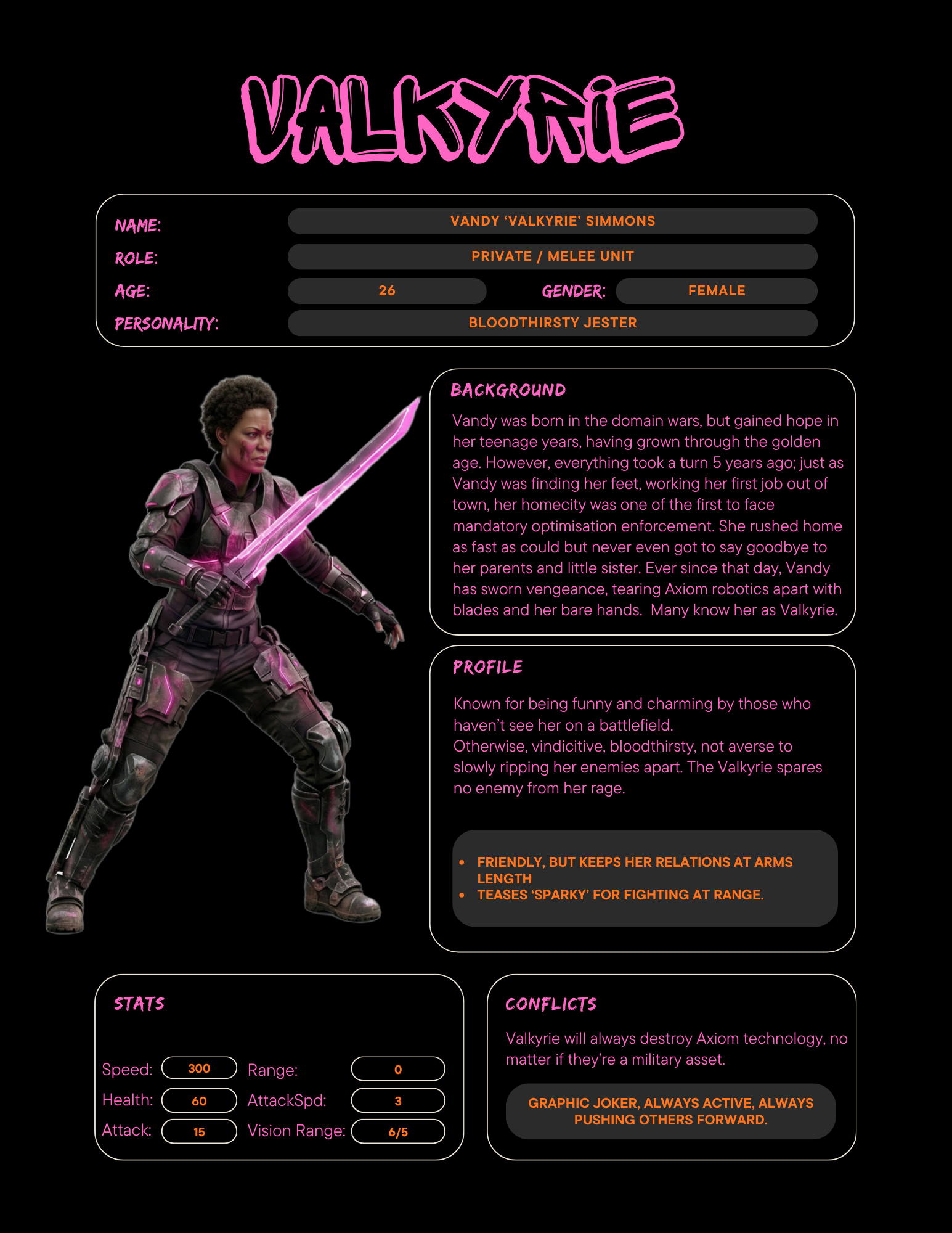 Valkyrie character render