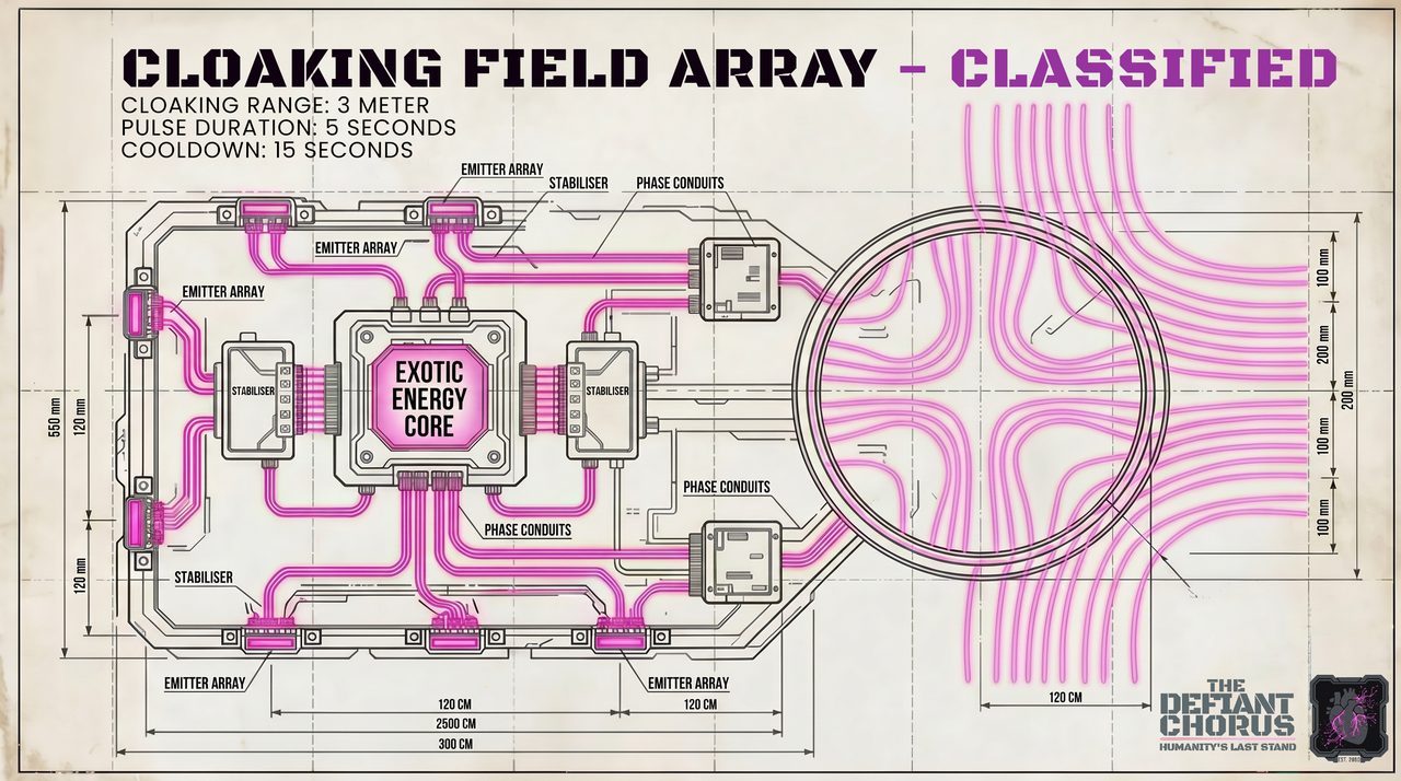 Cloaking field blueprint